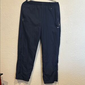Nike Navy Sweatpants with Tapered Leg and Elastic Waistband